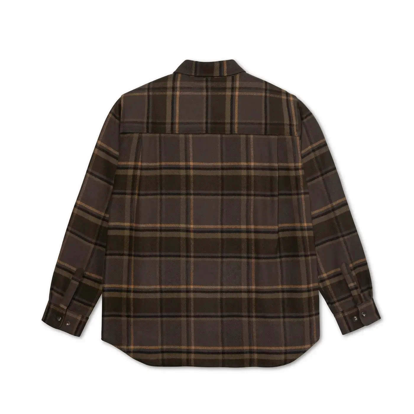 Polar Skate Co Mike L/S Flannel Shirt - Brown / Mauve