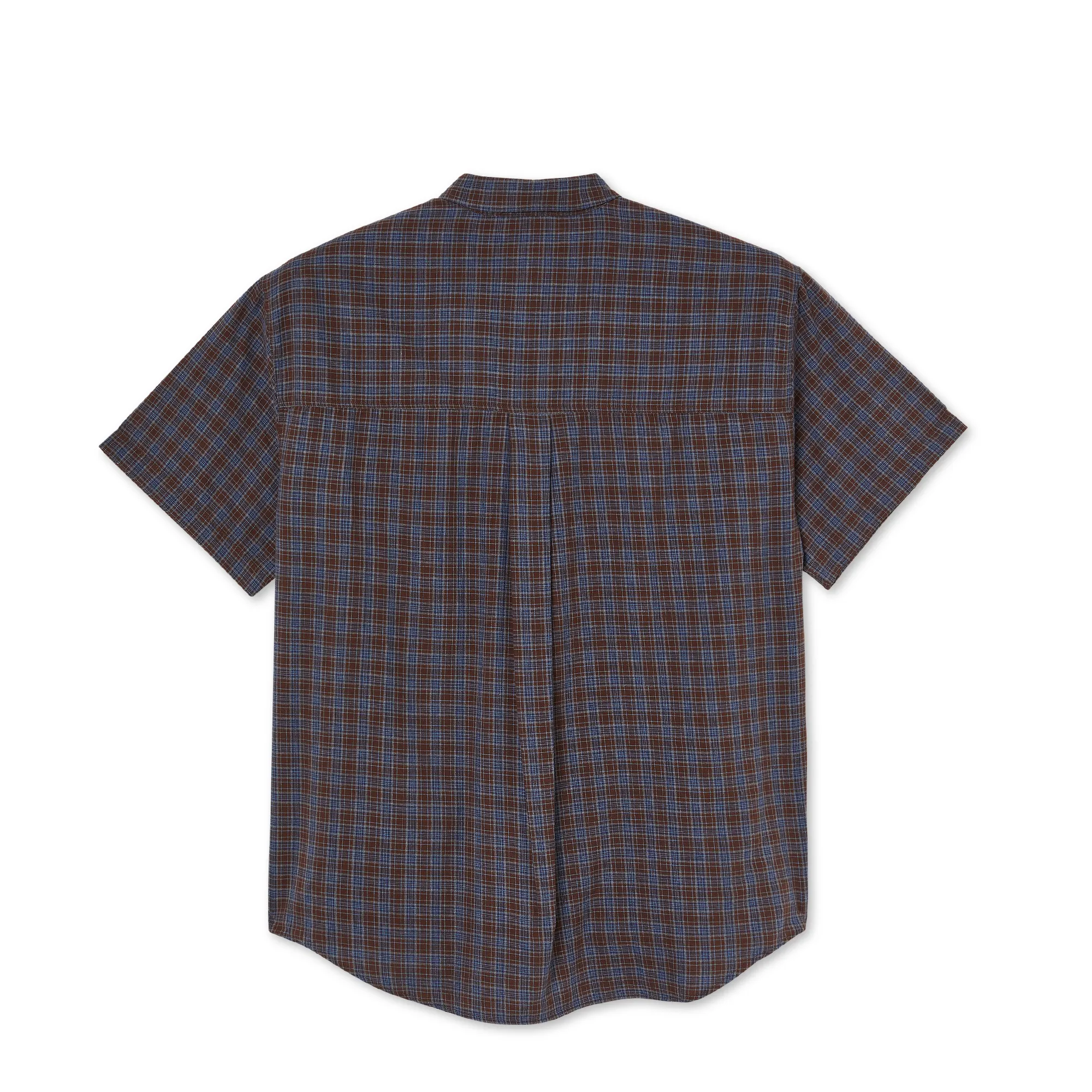 Polar Skate Co Mitchell Poplin Shirt - Brown / Blue