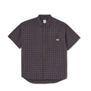 Polar Skate Co Mitchell Poplin Shirt - Brown / Blue