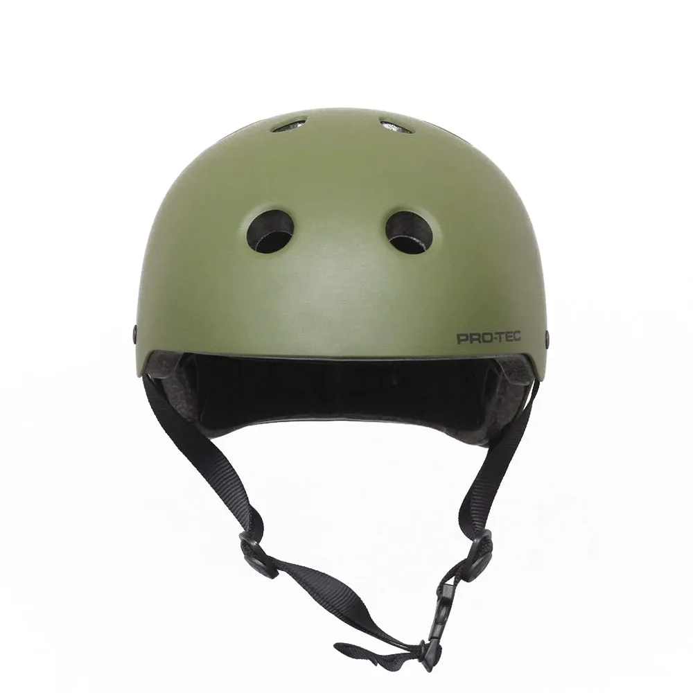 Pro Tec Classic Matte Olive Skate Helmet