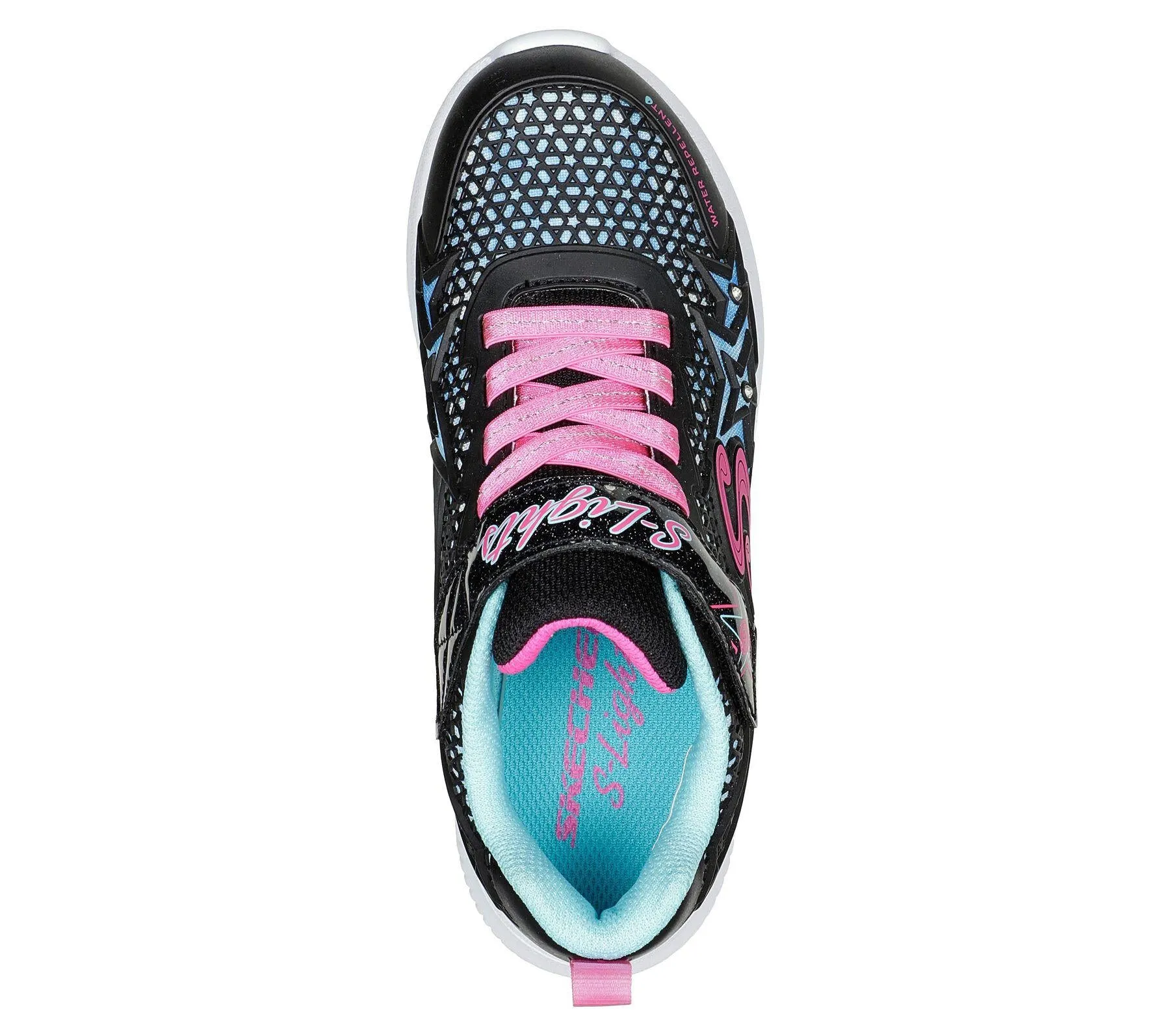Skechers (GAR302323L) Childrens Sports Jumpsters Wishful Star Shoes in UK 1.5 to 13.5