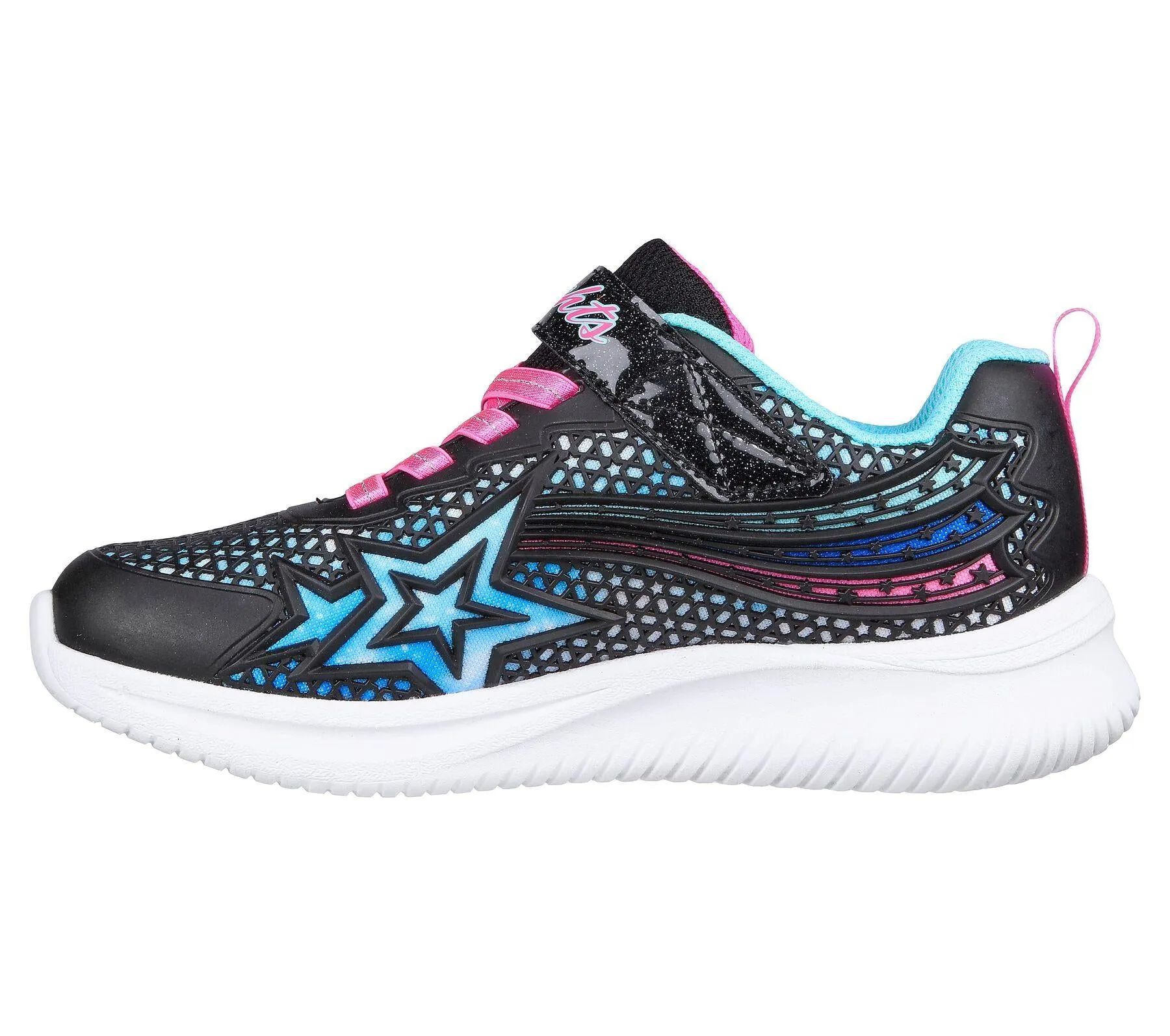 Skechers (GAR302323L) Childrens Sports Jumpsters Wishful Star Shoes in UK 1.5 to 13.5