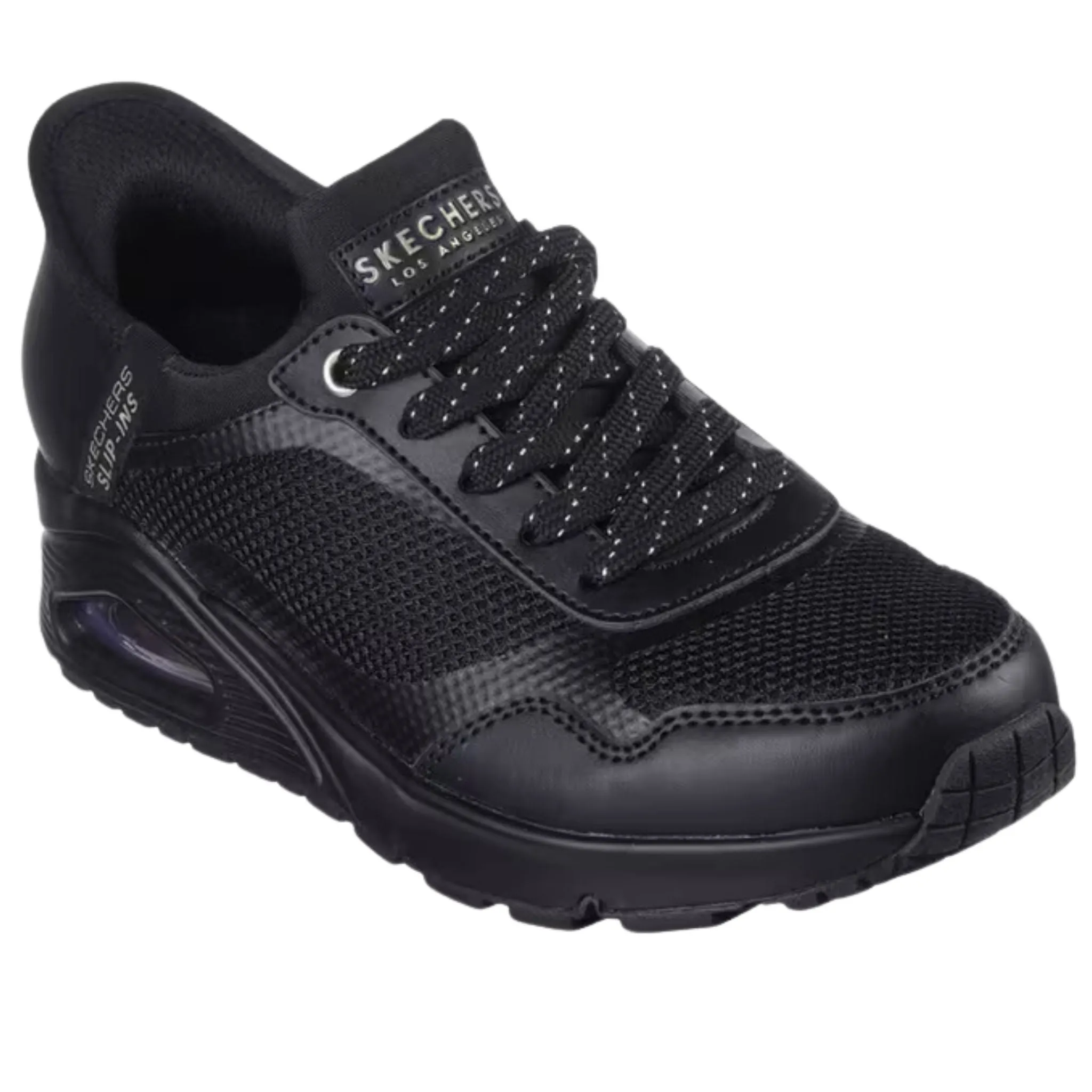 Skechers Women's 177111 UNO Slip in air Black Casual Shoes