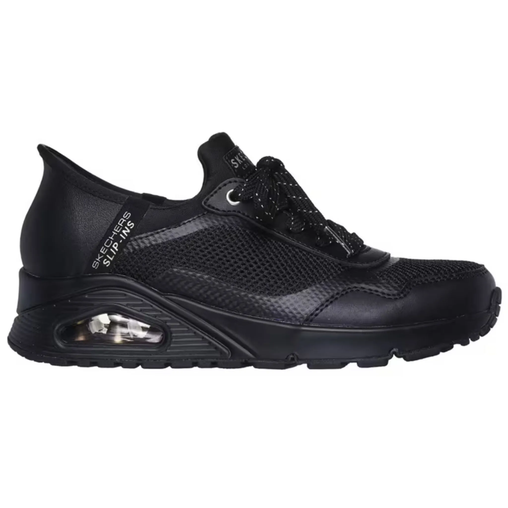 Skechers Women's 177111 UNO Slip in air Black Casual Shoes