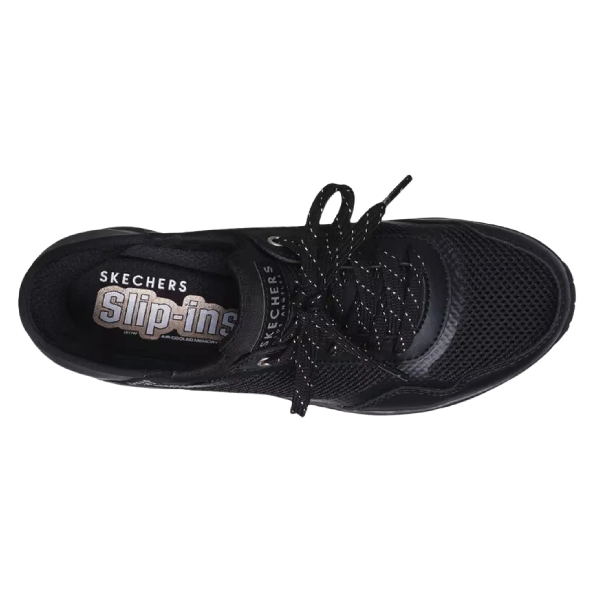 Skechers Women's 177111 UNO Slip in air Black Casual Shoes