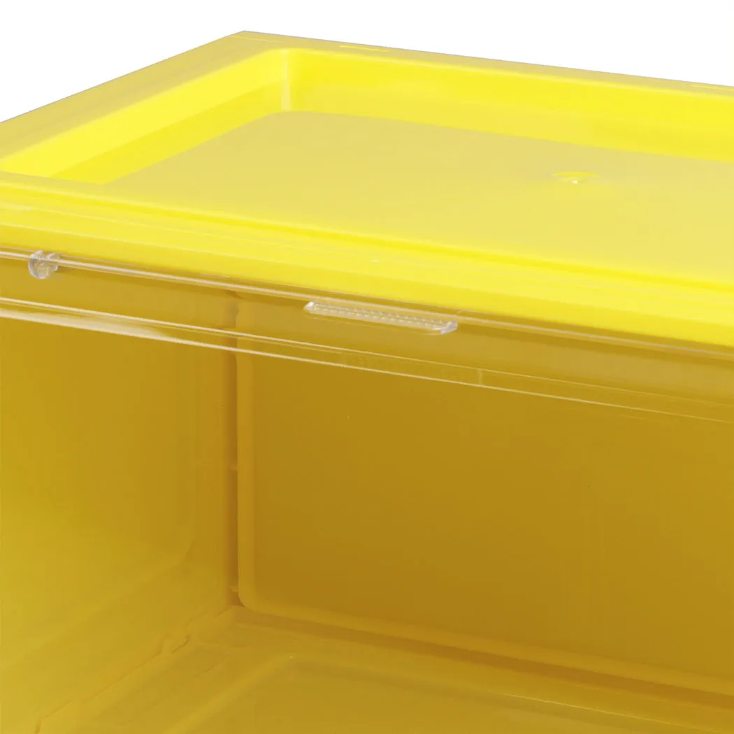 Stacked Sneaker Display Case 6x Clear Yellow