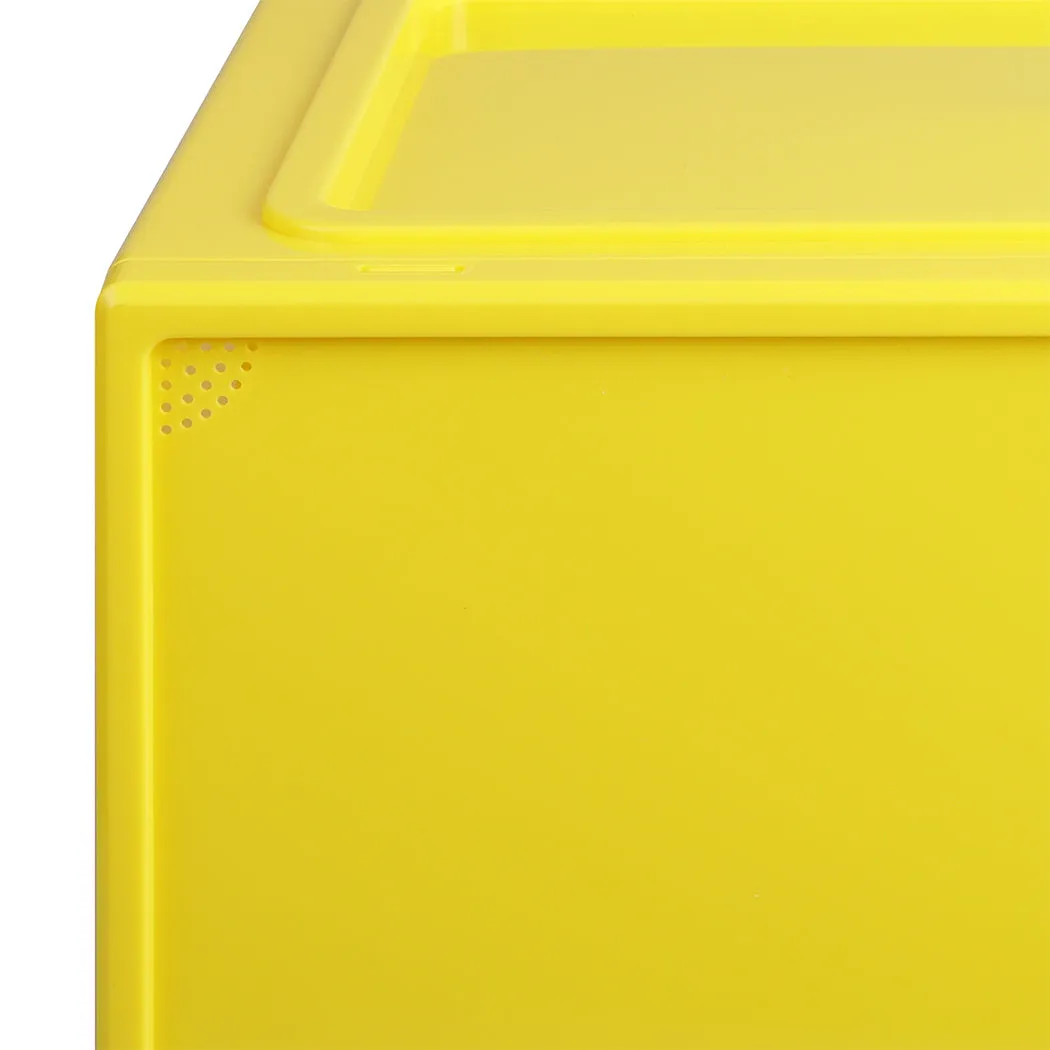 Stacked Sneaker Display Case 6x Clear Yellow