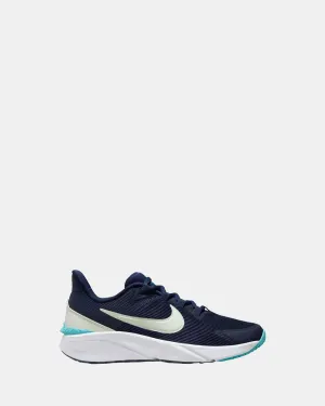 Star Runner 4 Nn Grade School Midnight Navy/Volt Tint/Cactus