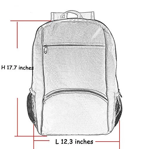 Teamoy Packable Lightweight Sports Backpack, Water Resistant/Foldable Travel Camping Outdoor Hiking