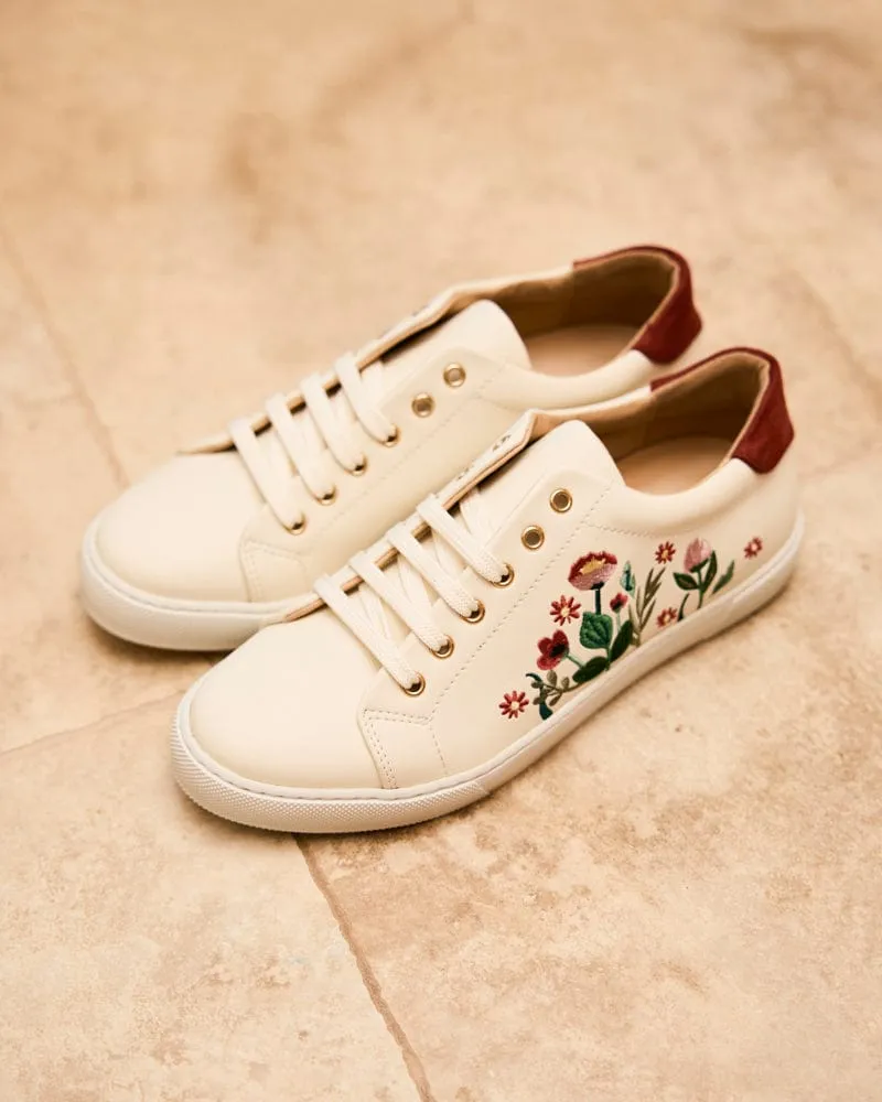 Virevolte Recycled Grain Leather Vegan Sneakers | Field Flowers