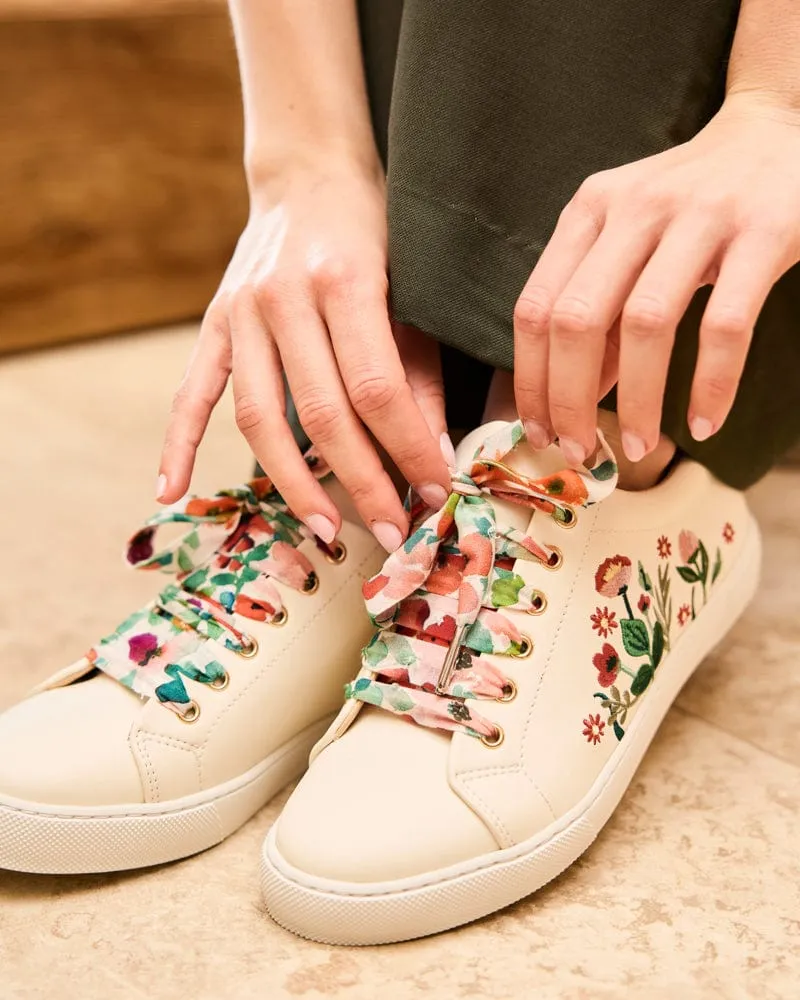Virevolte Recycled Grain Leather Vegan Sneakers | Field Flowers