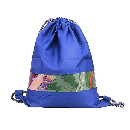 Waterproof Drawstring Beach Tote Shoulder Bag School Travel Dance Sack Backpack