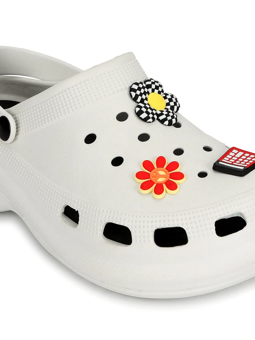 White Stylish Slip-On Clogs For Women (TC-LCLOG5-WHT)